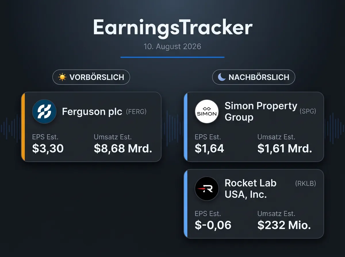 Bild Earnings-Vorschau vom 10.08.2026
