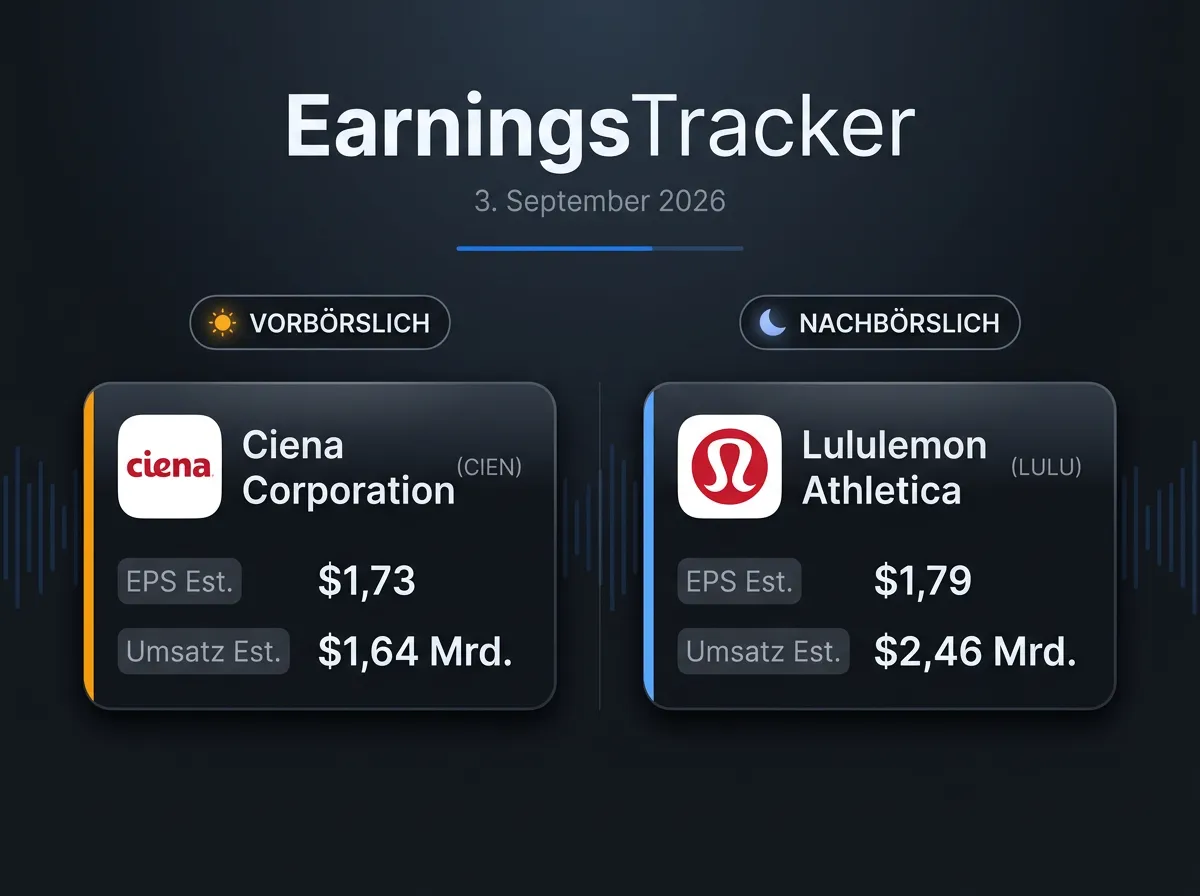 Bild Earnings-Vorschau vom 03.09.2026