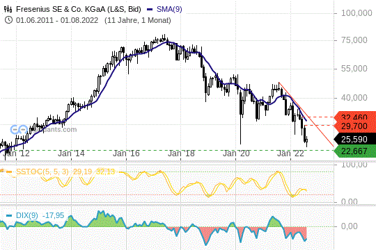 Fresenius SE Chart 01.08.2022